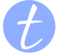 simplified logo, the letter t